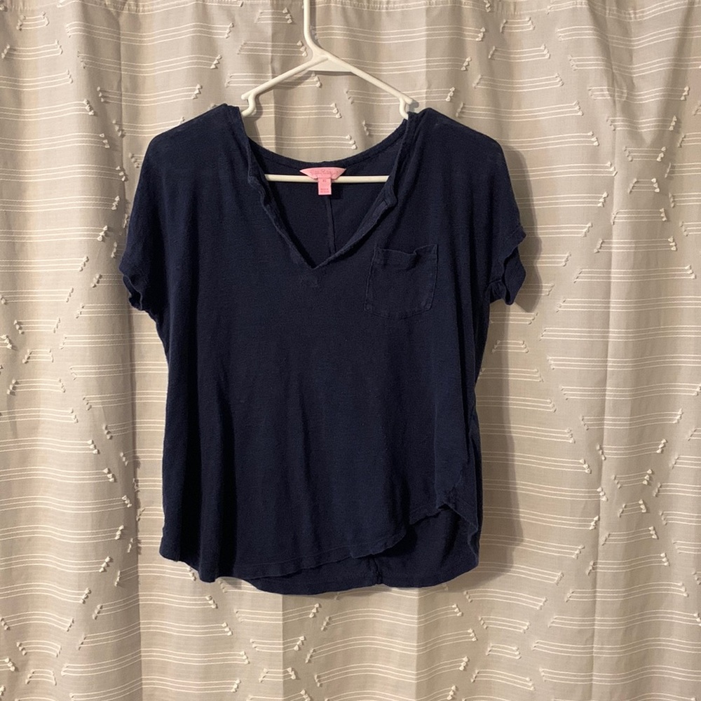 Lily Pulitzer Navy Short Sleeve Tee